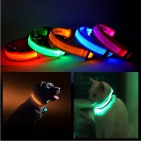 LED PET Safety Halo Style Collar (Option: RED-LARGE)